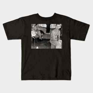 Young Farm Couple, 1939. Vintage Photo Kids T-Shirt